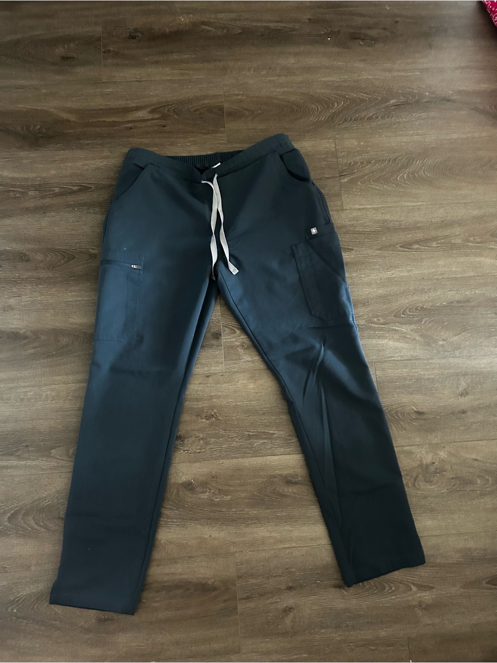 Figs Women’s Yola Dark Blue/Dark Gray Drawstring Casual Pants